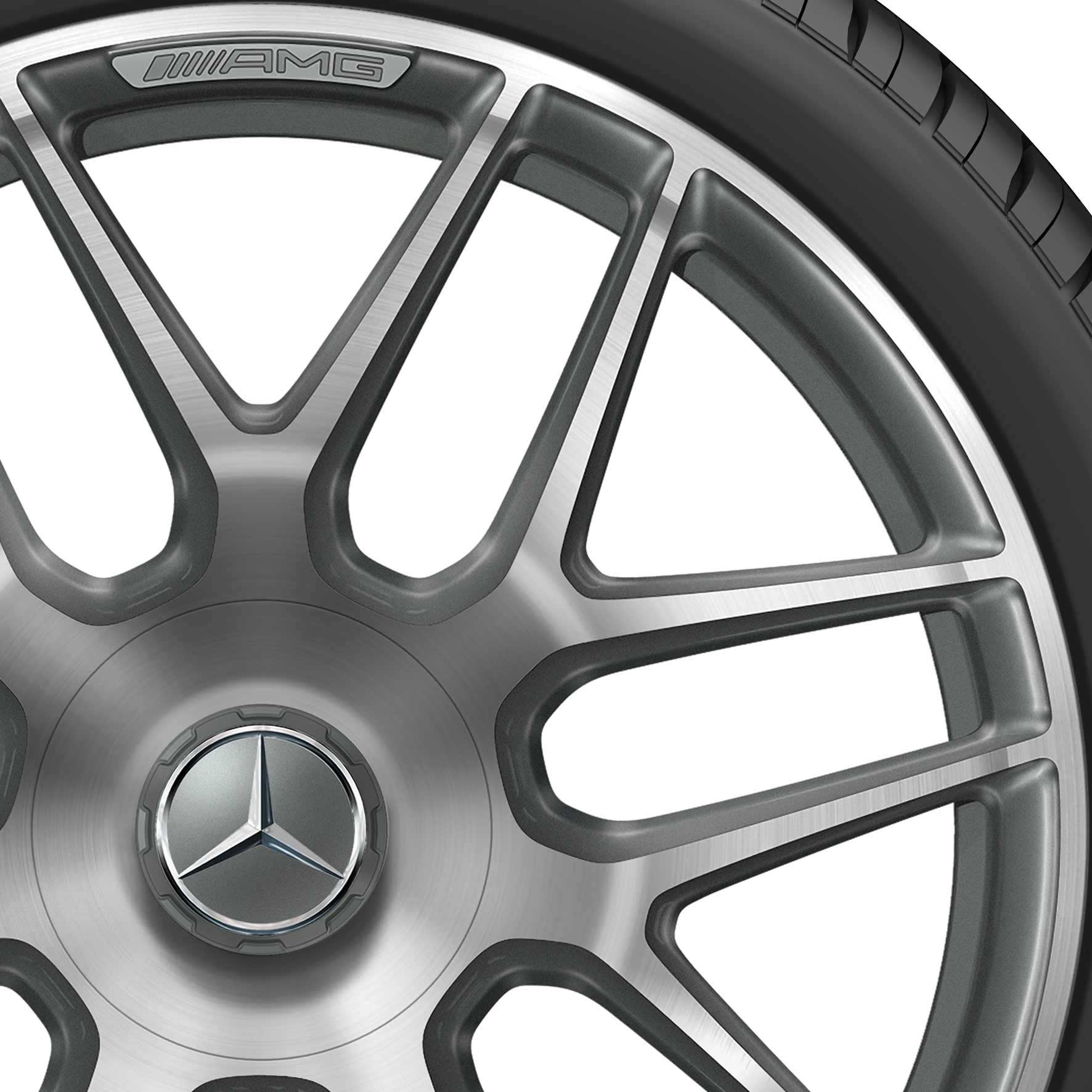 AMG Cross Spoke [177-19] Himalaya Grey with High Sheen (Forged) Alloy Wheel Product Image #2