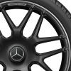 AMG Cross Spoke [177-19] Matt Black with High Sheen Rim Edge (Forged) Wheel Img 2