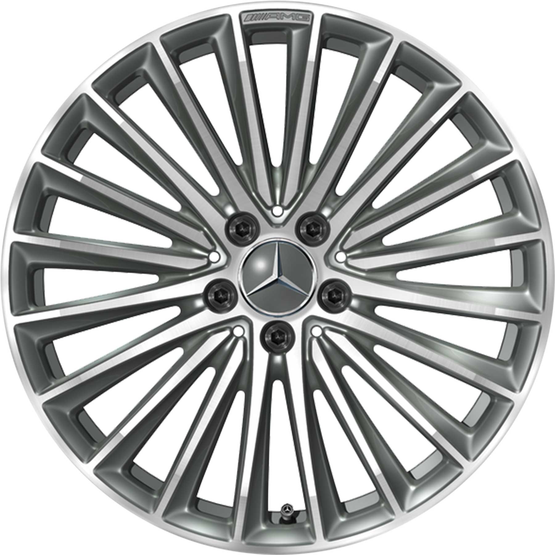 AMG Multispoke [177-19] Himalaya Grey with High Sheen Alloy Wheel Product Image #1
