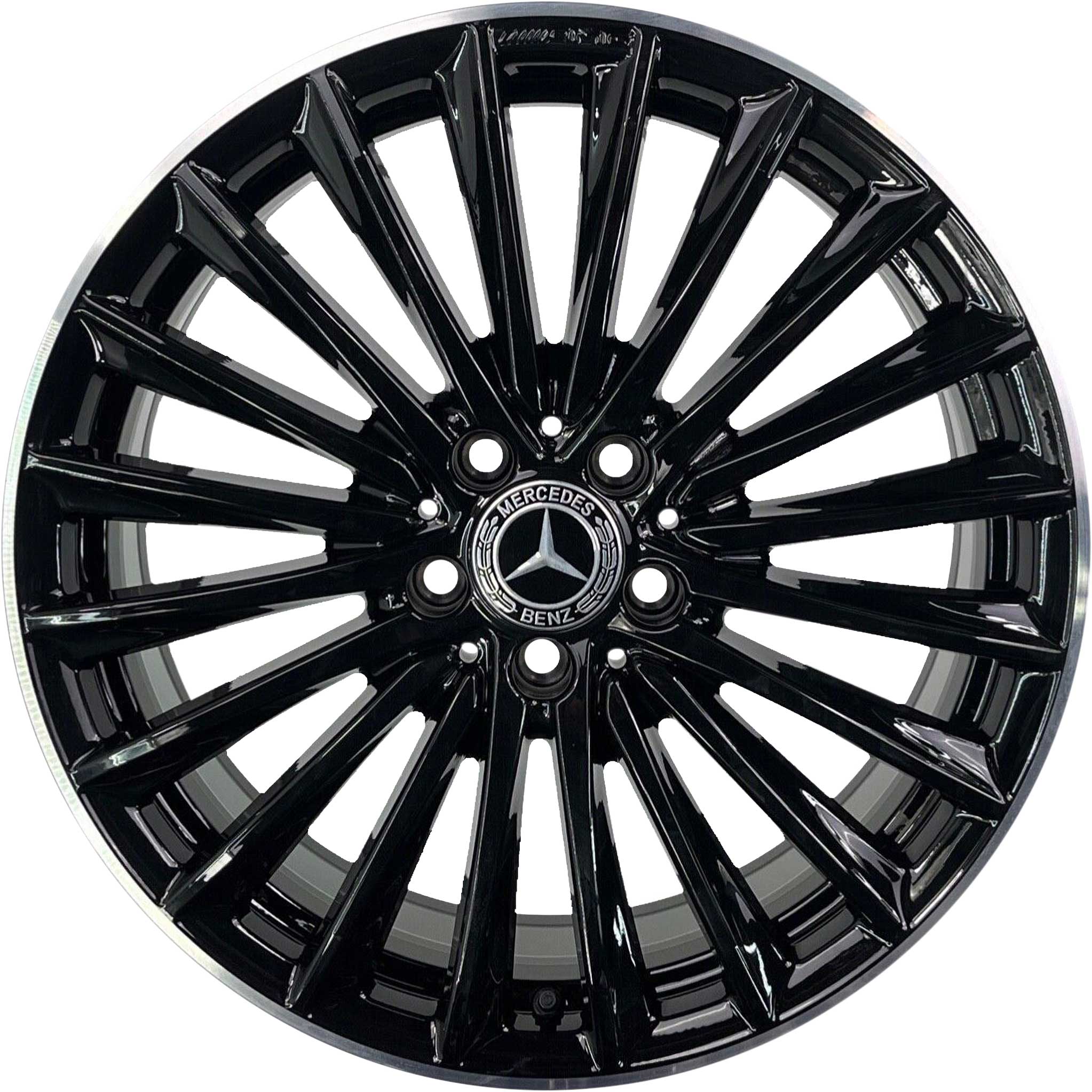 AMG Multispoke [177-19] Gloss Black with High Sheen Rim Edge Alloy Wheel Product Image #1