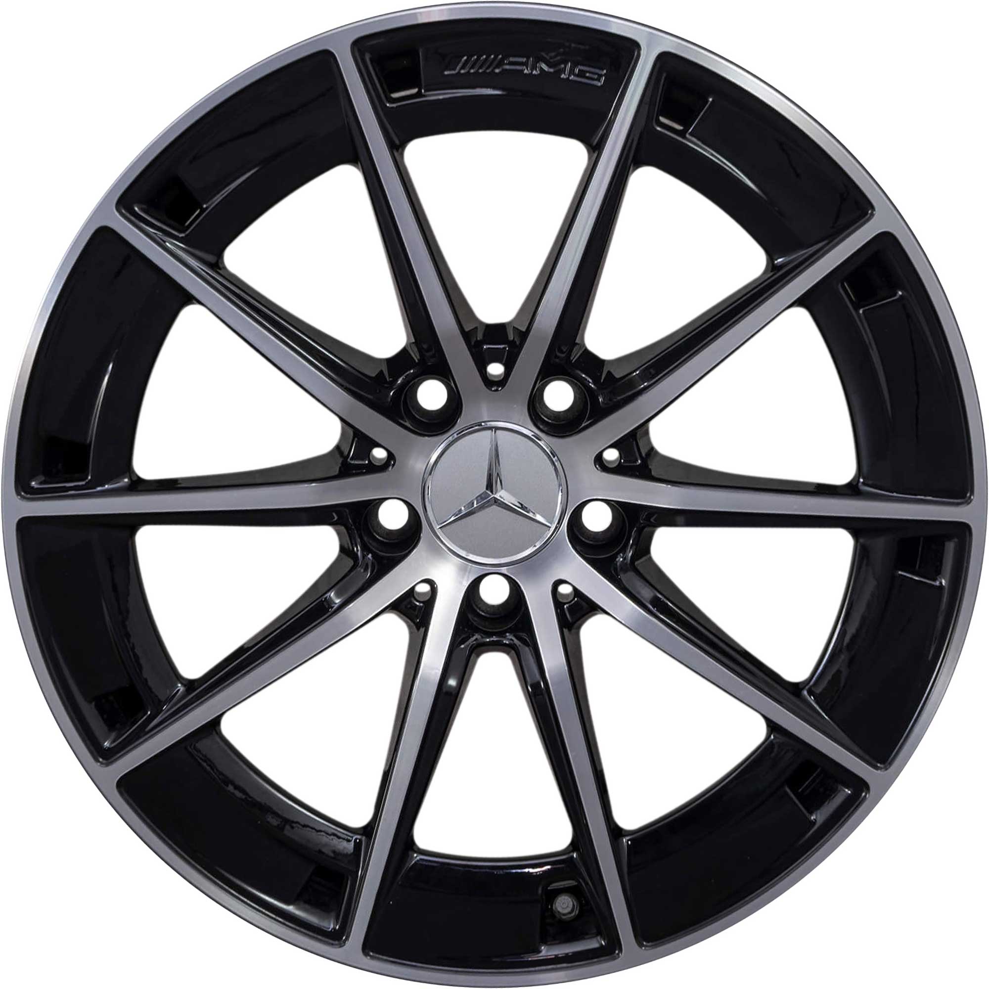 AMG 10 Spoke [177-18] Gloss Back with High Sheen Alloy Wheel Product Image #1