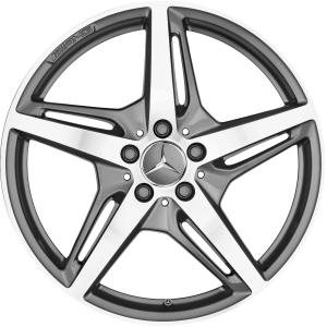 19" AMG 5 Spoke [190-19] Himalaya Grey with High Sheen alloy wheel