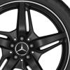 AMG 5 Spoke [190-19] Matt Black with High Sheen Rim Edge Wheel Img 2