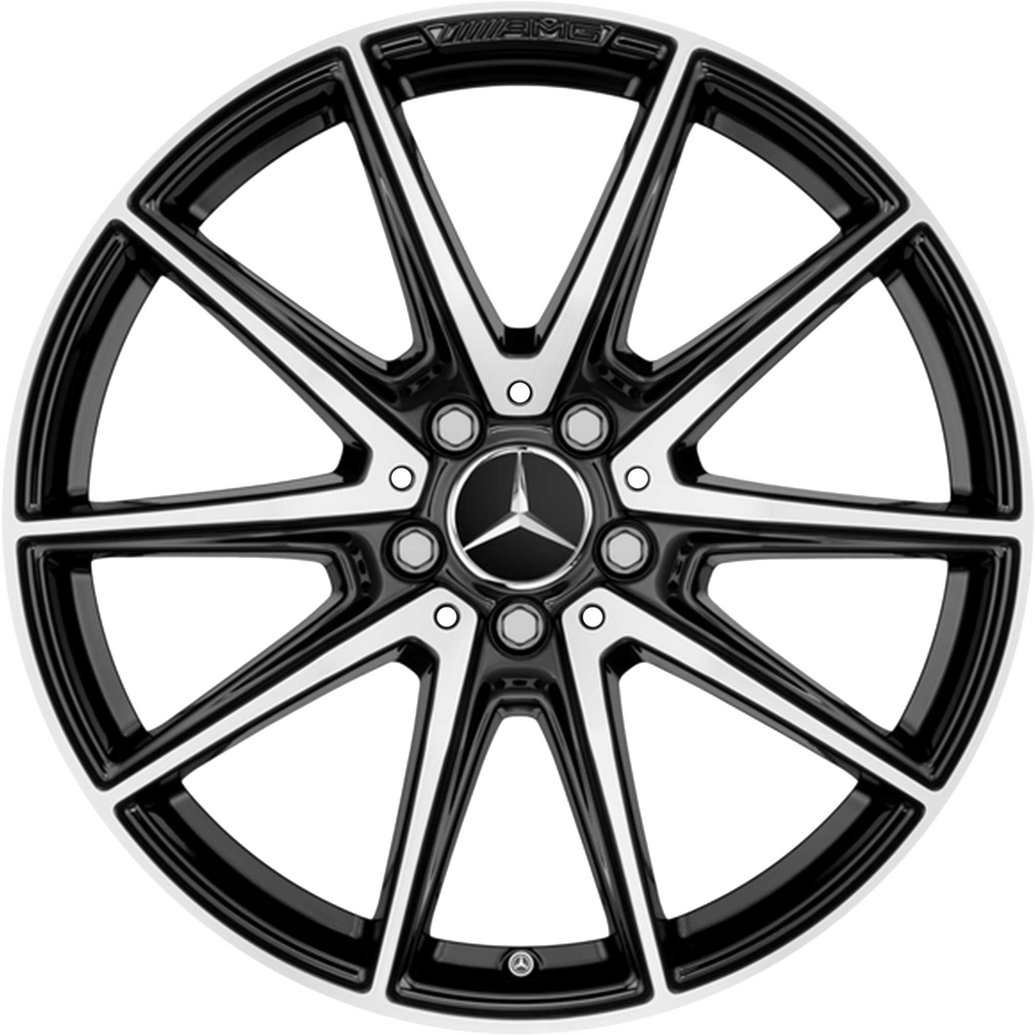 AMG 10 Spoke [190-20] Gloss Black with High Sheen Alloy Wheel Product Image #1
