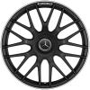 AMG Cross Spoke [190-20] Matt Black with High Sheen Rim Edge (Forged) Wheel Img 1