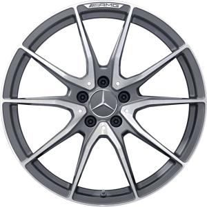 AMG 10 Spoke [190-20] Himalaya Grey with High Sheen Alloy Wheel - Sizes 20in