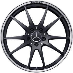 19" AMG 10 Spoke [190-19] Matt Black with High Sheen Rim Edge alloy wheel