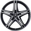 AMG 5 Twin Spoke [190-20] Matt Black with High Sheen Wheel Img 1