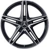AMG 5 Twin Spoke [190-20] Matt Black with High Sheen Wheel Img 1
