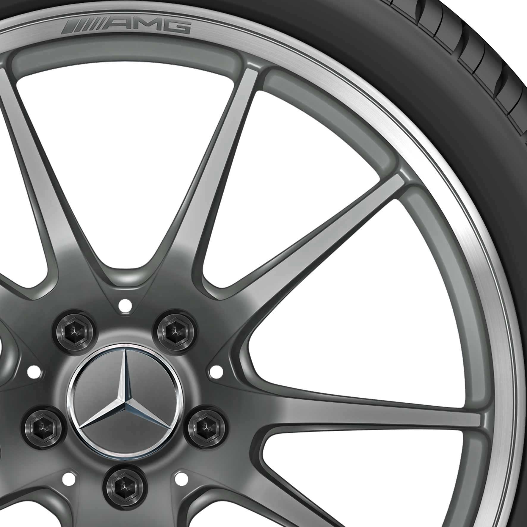 AMG 10 Spoke [190-20] Matt Himalaya Grey with High Sheen Rim Edge Alloy Wheel Product Image #2