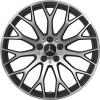 AMG Multispoke [190-20] Matt Black with High Sheen Wheel Img 1