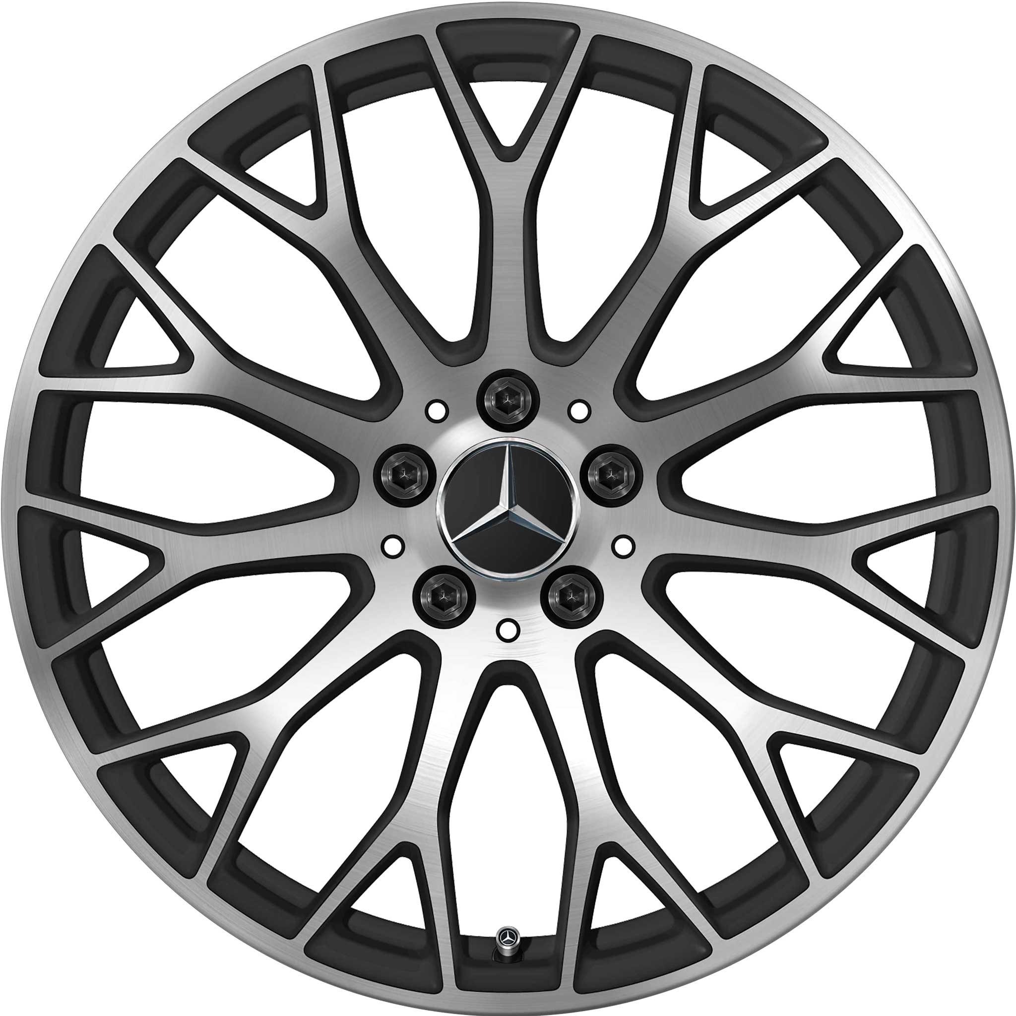 AMG Multispoke [190-20] Matt Black with High Sheen Alloy Wheel Product Image #1