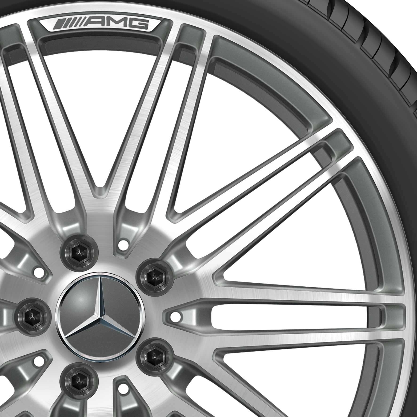 AMG 10 Spoke [190-19] Himalaya Grey with High Sheen (Forged) Alloy Wheel Product Image #2