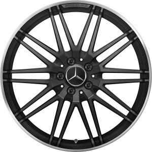 19" AMG 10 Spoke [190-19] Matt Black with High Sheen Rim Edge (Forged) alloy wheel