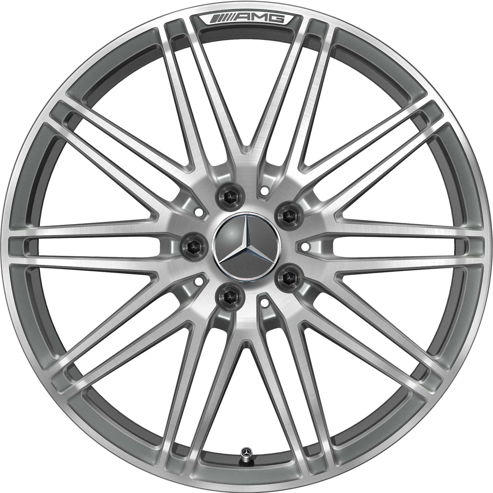 AMG 10 Spoke [190-20] Himalaya Grey with High Sheen (Forged) Alloy Wheel Product Image #1