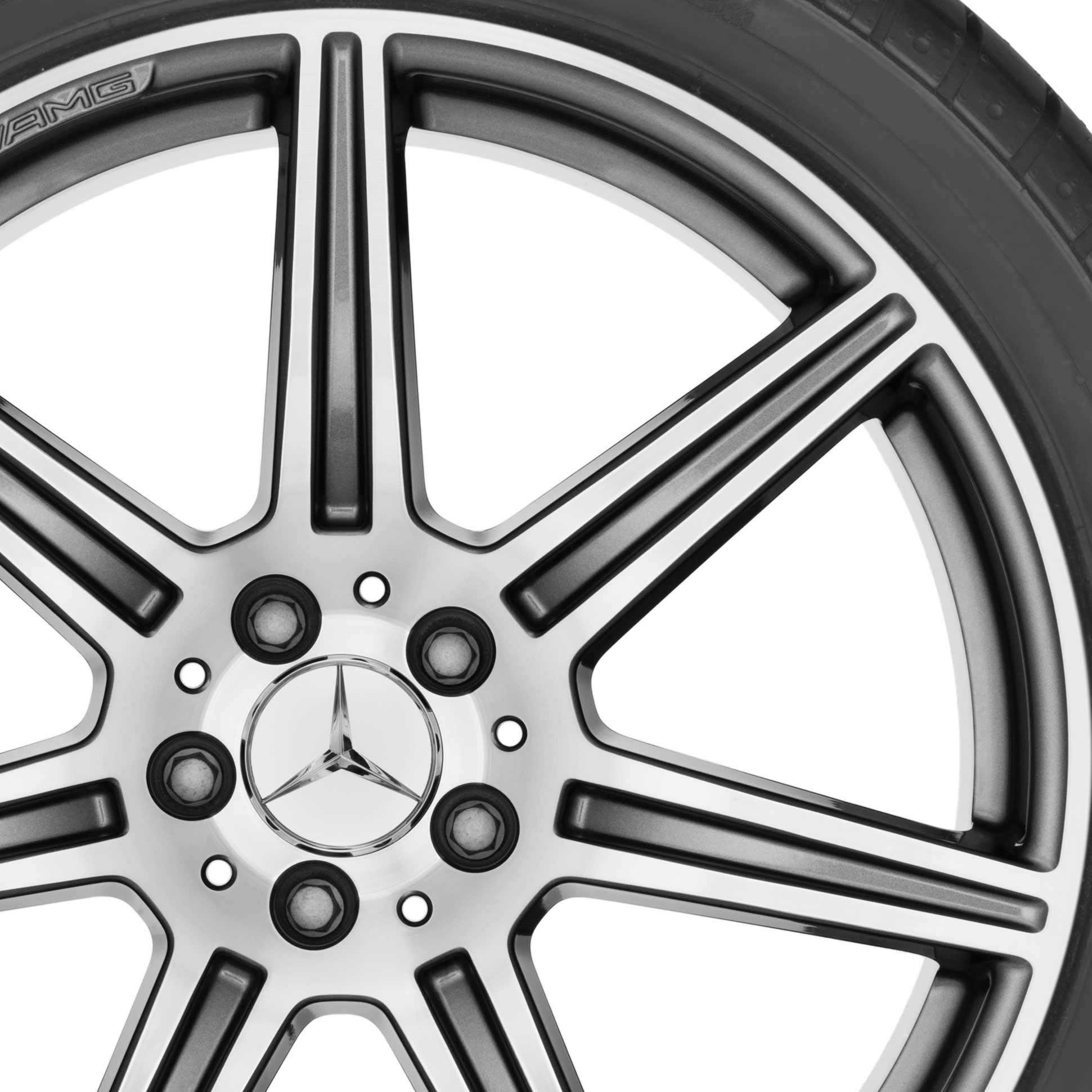 AMG 7 Spoke [197-19] Himalaya Grey with High Sheen Alloy Wheel Product Image #2