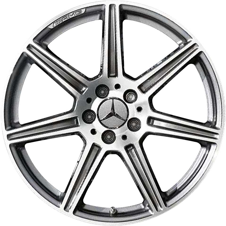 AMG 7 Spoke [197-19] Himalaya Grey with High Sheen Alloy Wheel Product Image #4