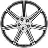 AMG 7 Spoke [197-20] Himalaya Grey with High Sheen Wheel Img 1