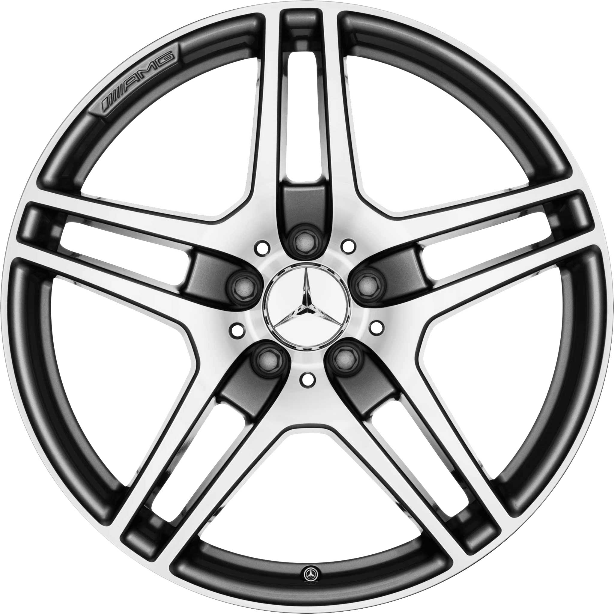 AMG 5 Double Spoke [197-19] Himalaya Grey with High Sheen Alloy Wheel Product Image #1