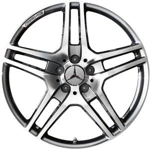 AMG 5 Double Spoke [197-20] Himalaya Grey with High Sheen Alloy Wheel - Sizes 20in