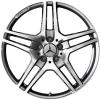 AMG 5 Double Spoke [197-20] Himalaya Grey with High Sheen Wheel Img 1