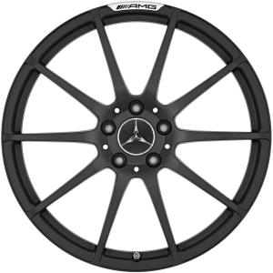 AMG 10 Spoke [197-20] Matt Black with High Sheen Alloy Wheel - Sizes 20in