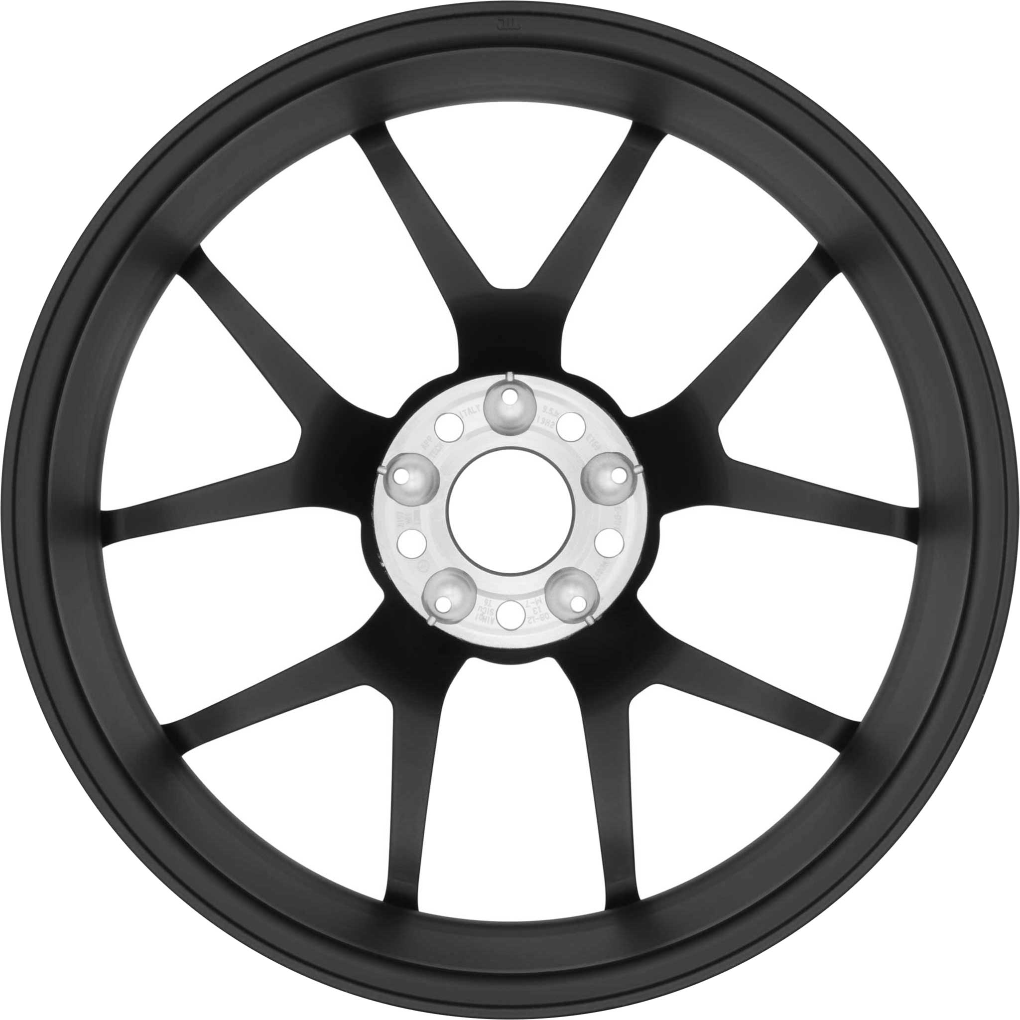 AMG Cross Spoke [197-19] Matt Black with High Sheen (Forged) Alloy Wheel Product Image #3