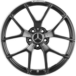 19" AMG Cross Spoke [197-19] Matt Black with High Sheen Rim Edge (Forged) alloy wheel