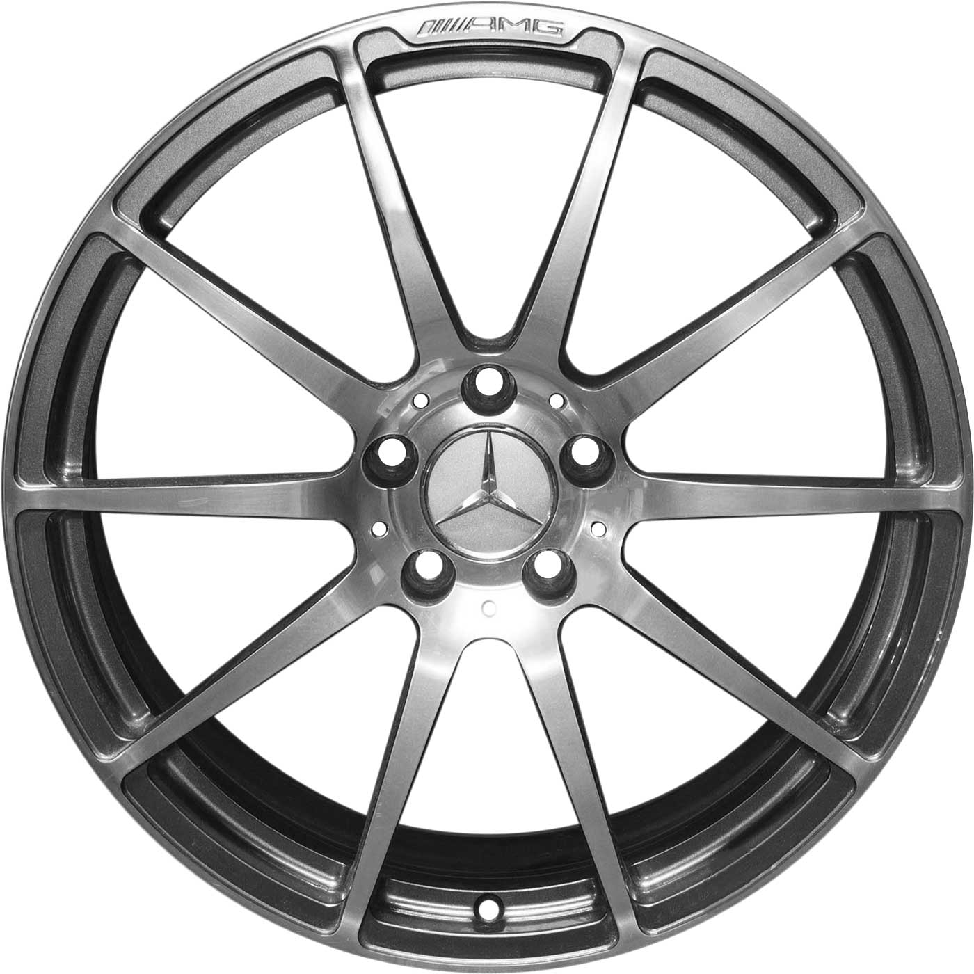 AMG 10 Spoke [197-20] Himalaya Grey with High Sheen Alloy Wheel Product Image #1