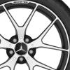 AMG Cross Spoke [197-20] Matt Black with High Sheen (Forged) Wheel Img 2