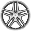 AMG 5 Twin Spoke [204-17] Standard Silver with High Sheen Wheel Img 1