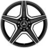 AMG 5 Spoke [204-18] Matt Black with High Sheen Wheel Img 1
