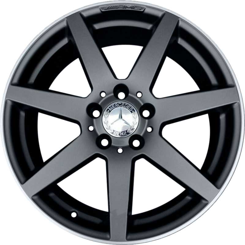AMG 7 Spoke [204-18] Gloss Black with High Sheen Rim Edge Alloy Wheel Product Image #1