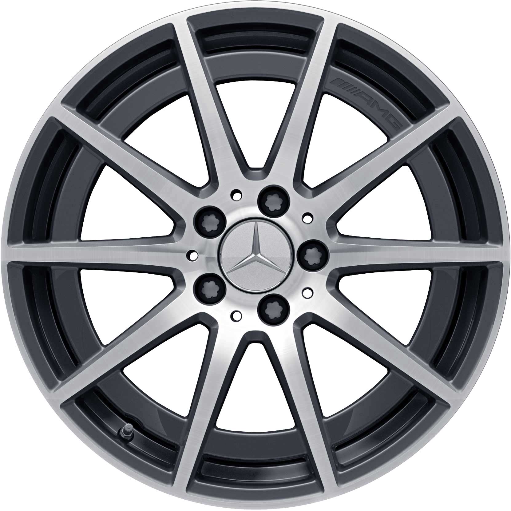 AMG 10 Spoke [205-18] Tantalite Grey with High Sheen Alloy Wheel Product Image #1