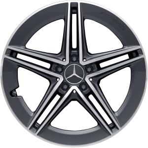 AMG 5 Twin Spoke [205-19] Tantalite Grey with High Sheen Alloy Wheel - Sizes 19in