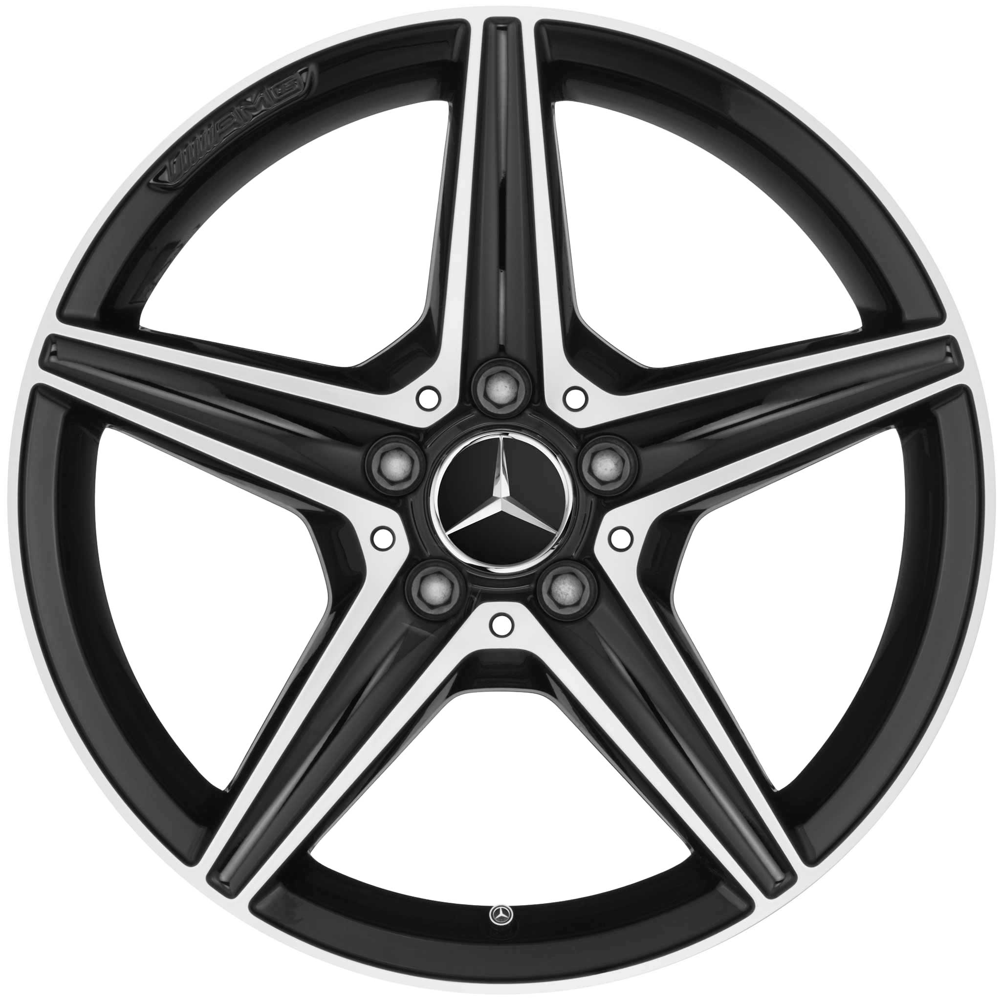 AMG 5 Spoke [205-18] Gloss Black with High Sheen Alloy Wheel Product Image #1
