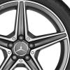 AMG 5 Spoke [205-18] Himalaya Grey with High Sheen Wheel Img 2
