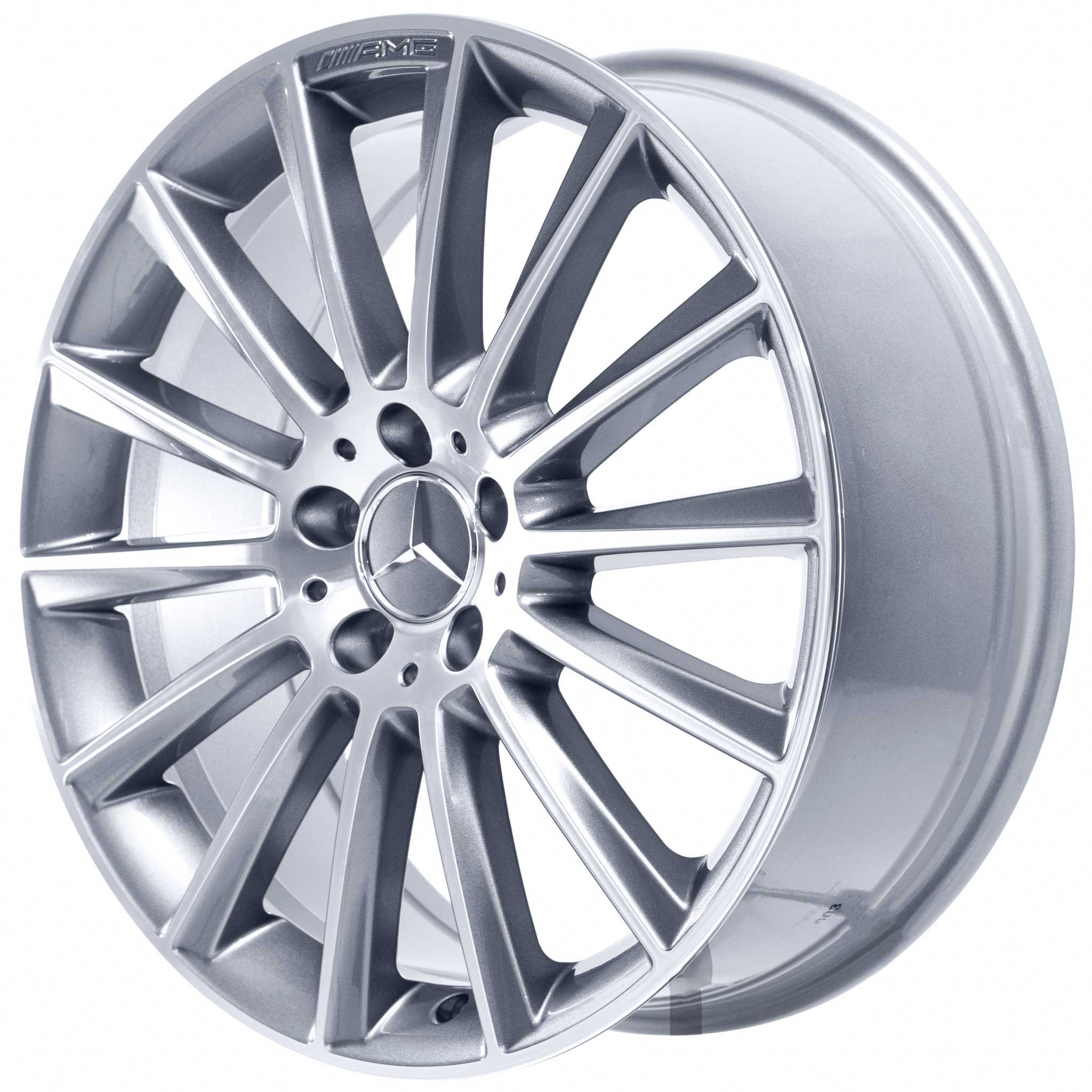 AMG 14 Spoke [205-19] Himalaya Grey with High Sheen Alloy Wheel Product Image #2