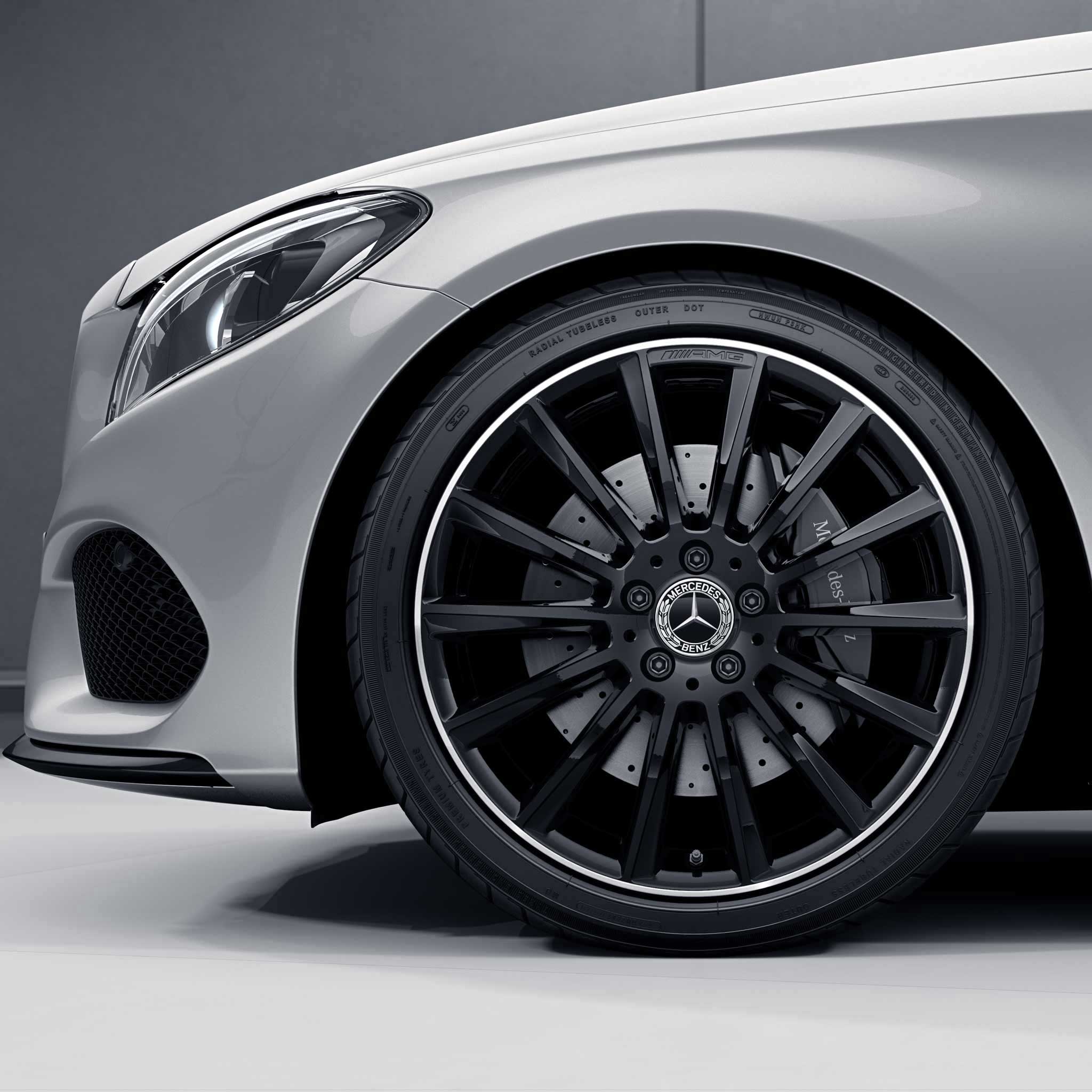 AMG 14 Spoke [205-19] Gloss Black with High Sheen Rim Edge Alloy Wheel Product Image #2