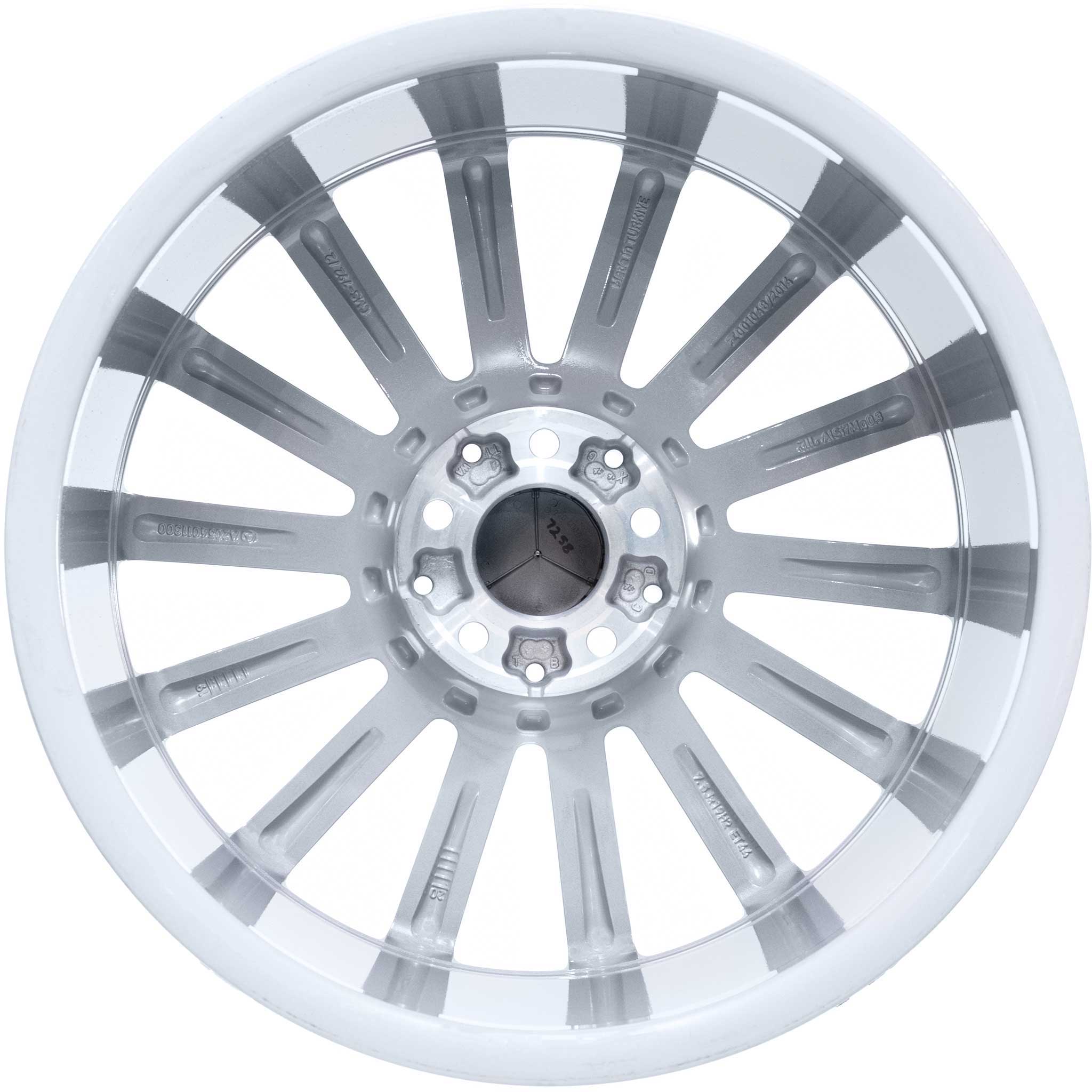 AMG 14 Spoke [205-19] Himalaya Grey with High Sheen Alloy Wheel Product Image #3