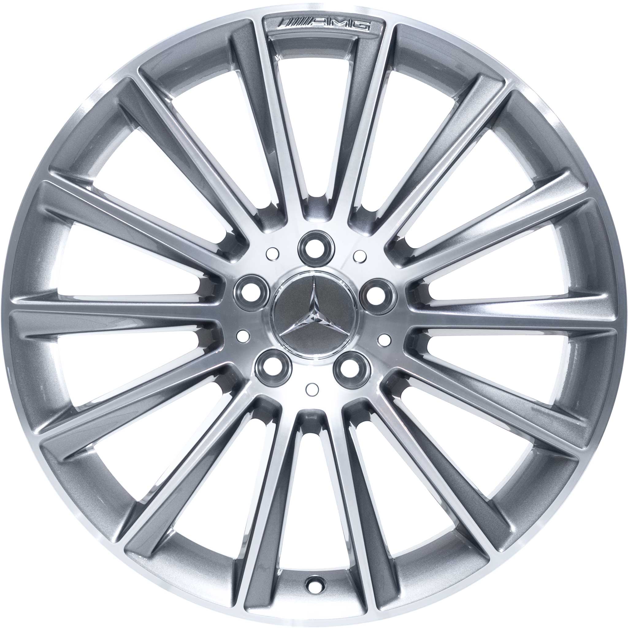 AMG 14 Spoke [205-19] Himalaya Grey with High Sheen Alloy Wheel Product Image #1