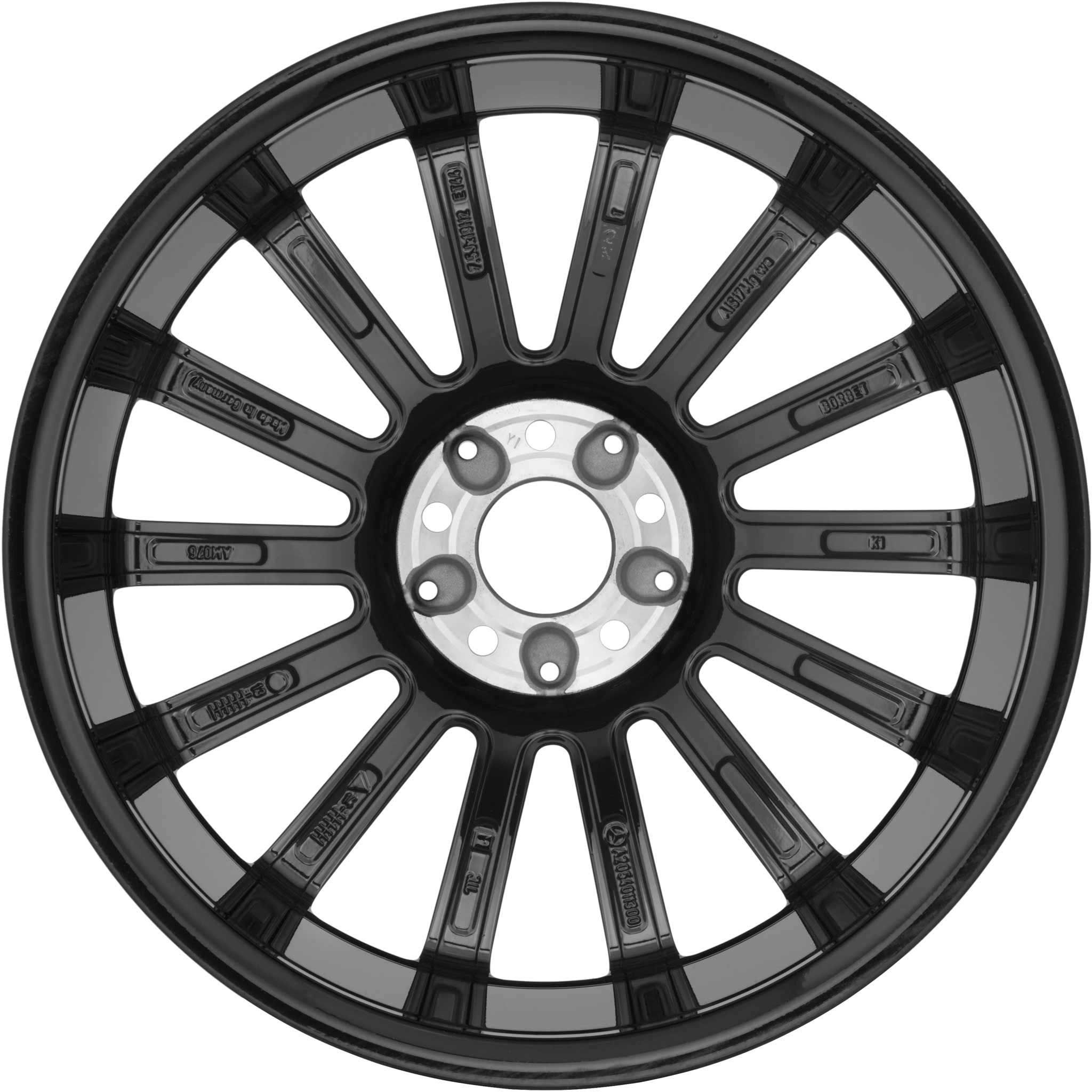 AMG 14 Spoke [205-19] Gloss Black with High Sheen Alloy Wheel Product Image #3