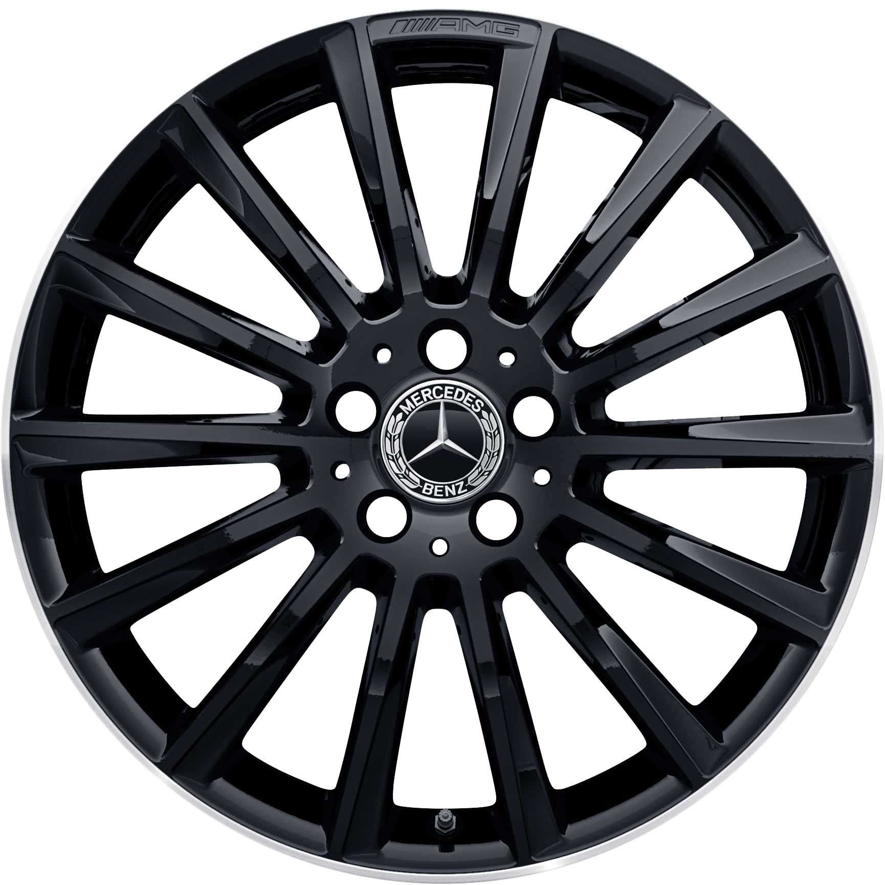 AMG 14 Spoke [205-19] Gloss Black with High Sheen Rim Edge Alloy Wheel Product Image #1