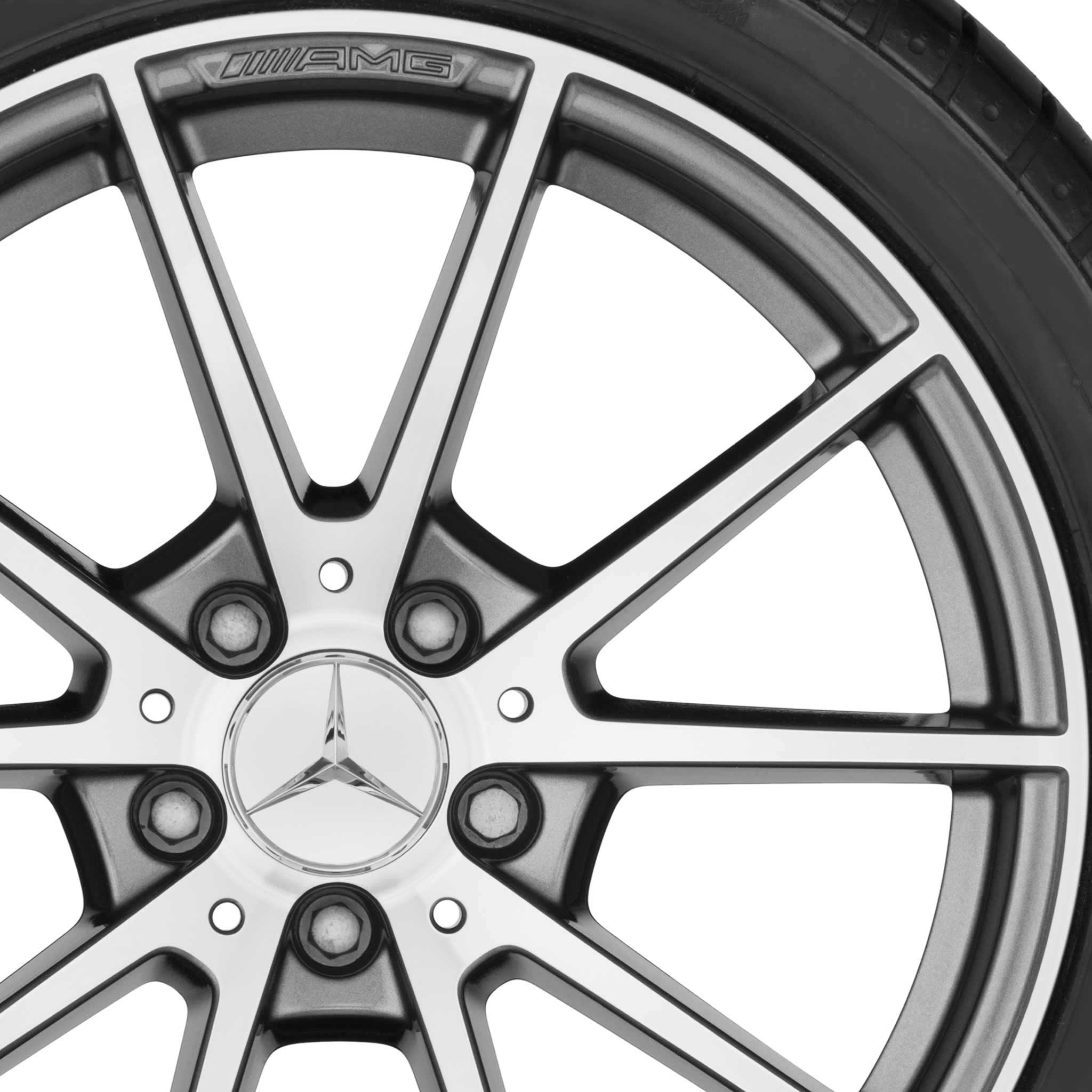AMG 10 Spoke [205-18] Himalaya Grey with High Sheen Alloy Wheel Product Image #2