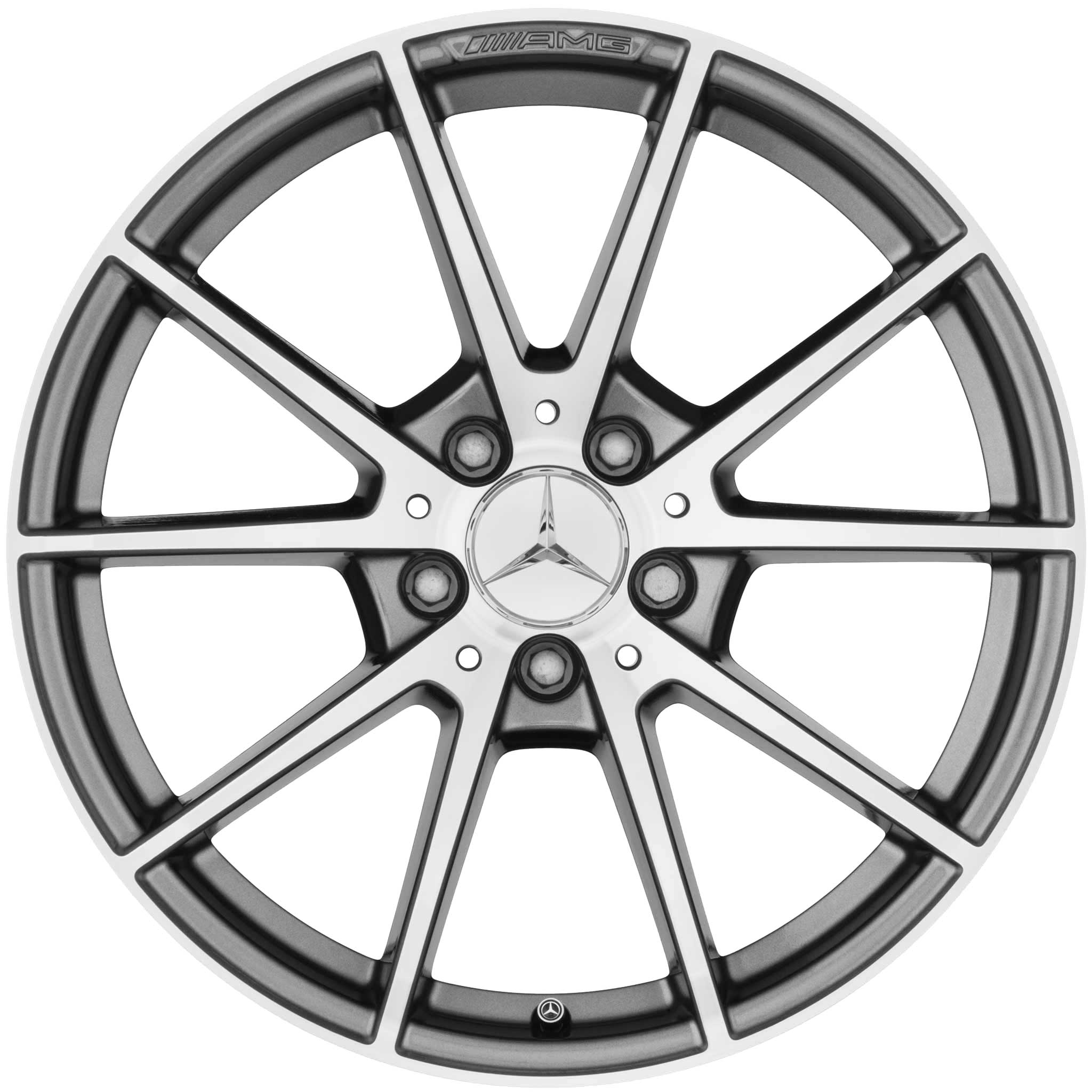 AMG 10 Spoke [205-18] Himalaya Grey with High Sheen Alloy Wheel Product Image #1
