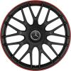 AMG Cross Spoke [205-19] Matt Black with Red Rim Edge (Forged) Wheel Img 1