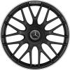 AMG Cross Spoke [205-19] Matt Black with High Sheen Rim Edge (Forged) Wheel Img 1
