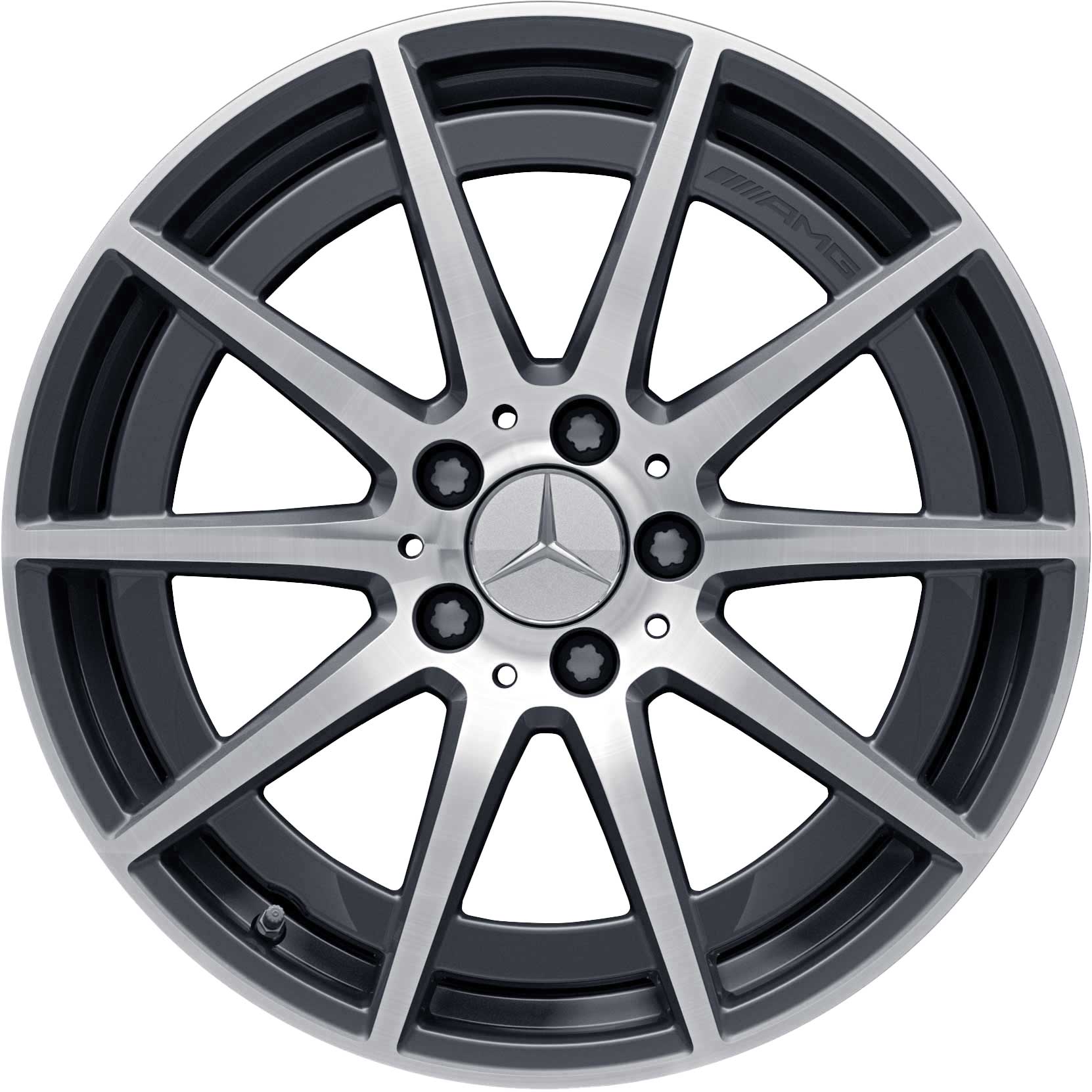 AMG 10 Spoke [205-18] Tantalite Grey with High Sheen Alloy Wheel Product Image #1