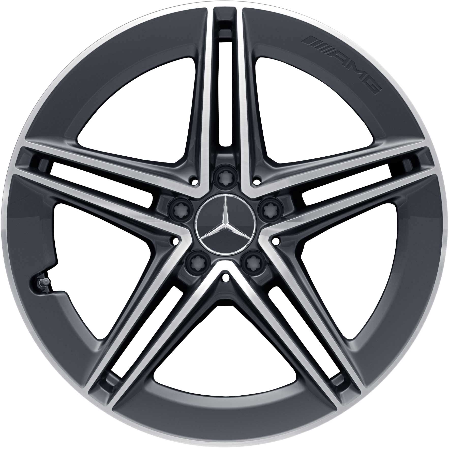 AMG 5 Twin Spoke [205-19] Tantalite Grey with High Sheen Alloy Wheel Product Image #1