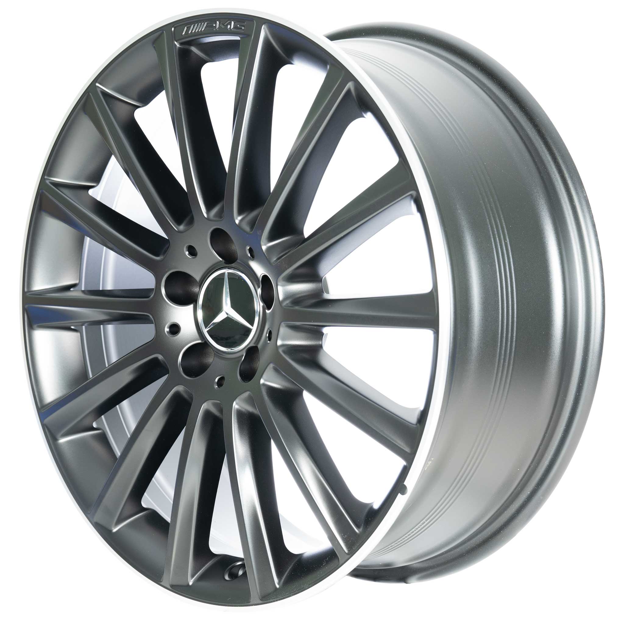 AMG 14 Spoke [205-19] Matt Black with High Sheen Rim Edge Alloy Wheel Product Image #2